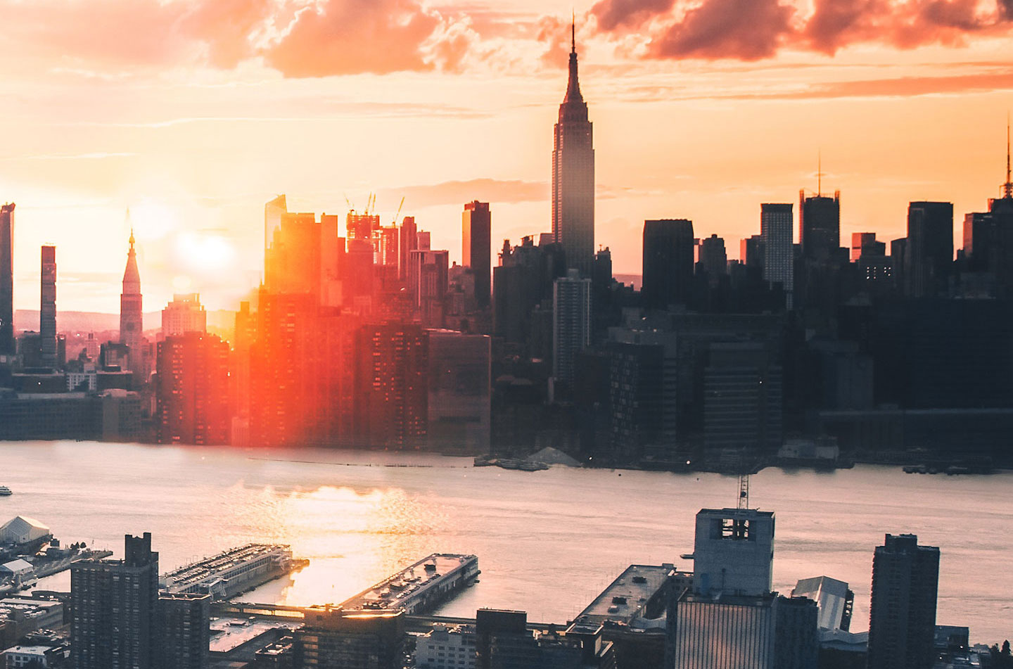 New York Sunsets Prisma Medienwerk für visuelle Kommunikation